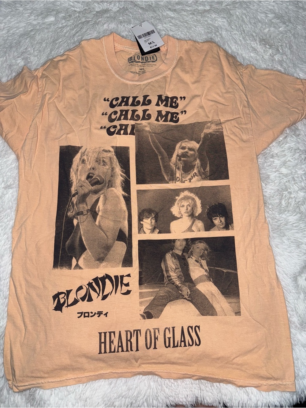 Kids "Heart of Glass" Graphic Tee - Peach